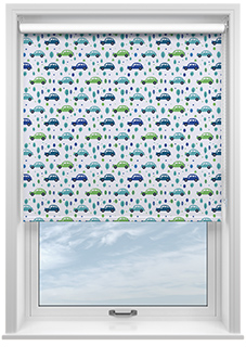 Leafy Lane, Aqua - Roller Blind